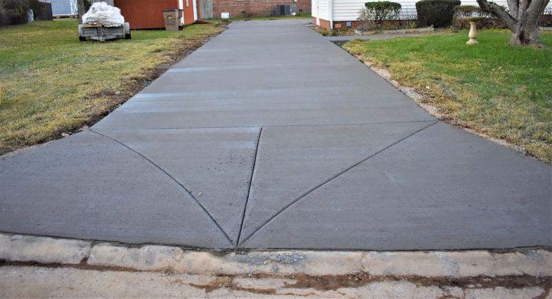 Large Driveway Expansion with Clear Edges